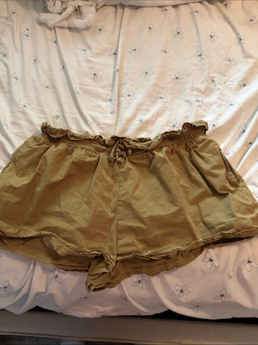 Anthropology Lightweight Olive Green Women's Casual Shorts